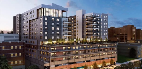 SkyVue Apartments — Girder-Slab® project, Pittsburgh, PA